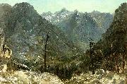 Albert Bierstadt The_Sierra_Nevadas painting